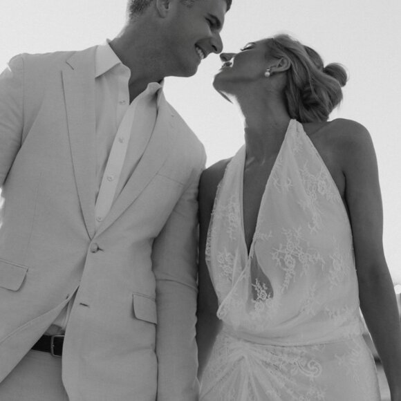 Kyha Oswald Lace Deep V Dress (sold as is) - Picture 4 of 13